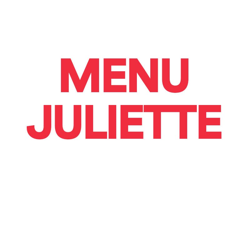 Menu Juliette 2