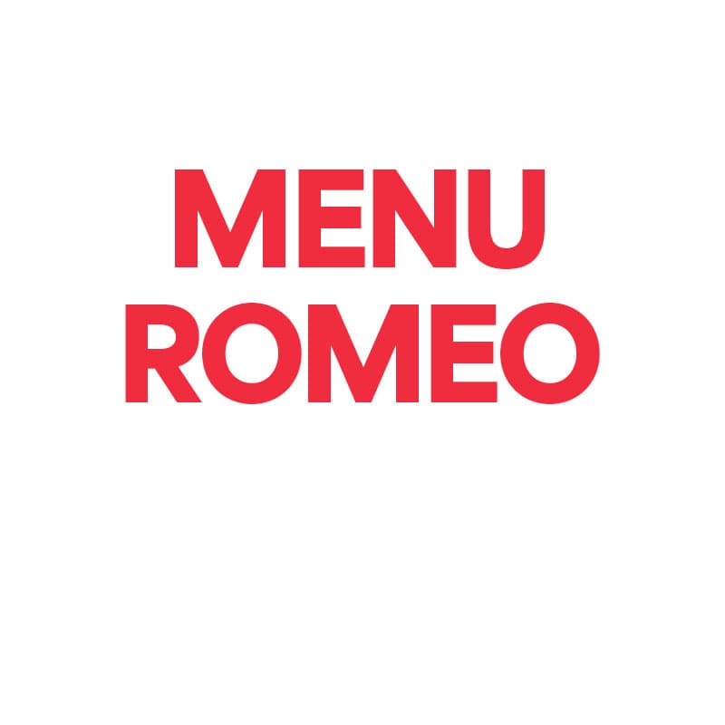 Menu Romeo 2