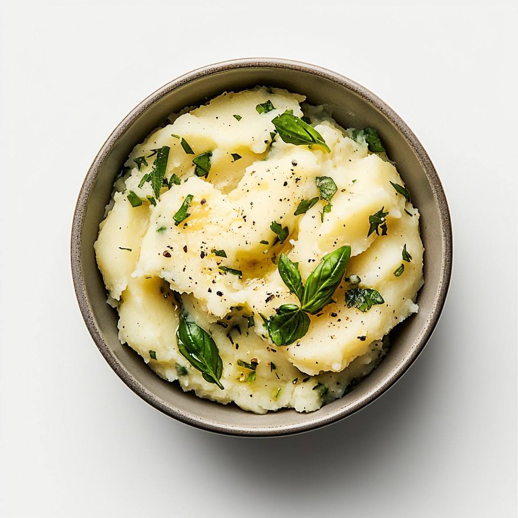 MASHED POTATOES / OLIVE OIL / BASIL (400g)