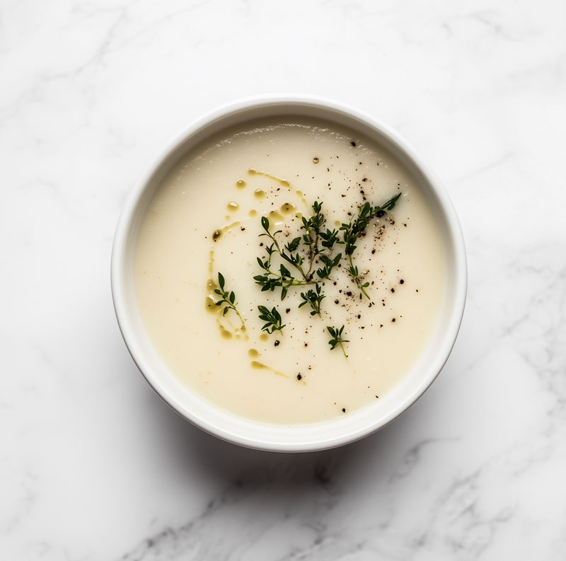 VELOUTE VAN BLOEMKOOL / PLATTE PETERSELIE (1 L)