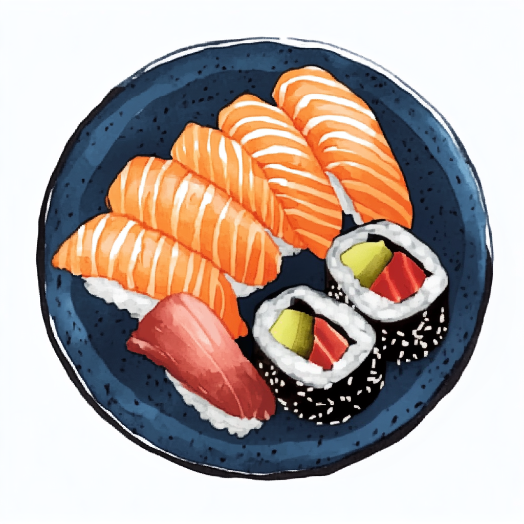 PLATEAU SUSHI ET SASHIMI (prix/pers)