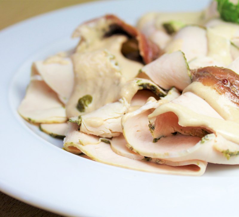 SCHOTEL TACCHINO TONNATO (prijs/pers)