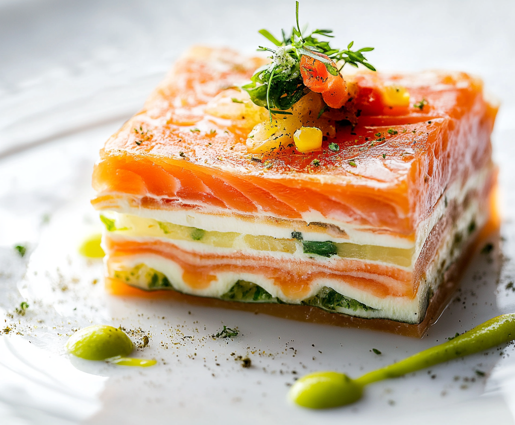 SNEE MILLEFEUILLE VAN FOREL / GEROOKTE ZALM 