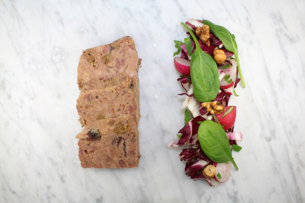 TERRINE VAN FAZANT / BOSPADDENSTOELEN