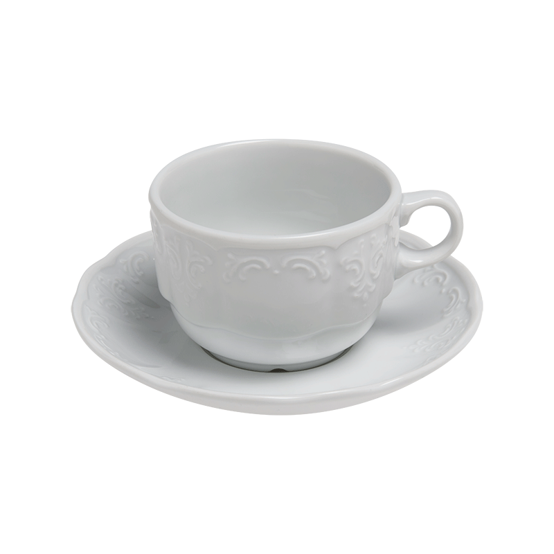 TASSE ET SOUS-TASSE A THE 22 CL GRAND SIECLE