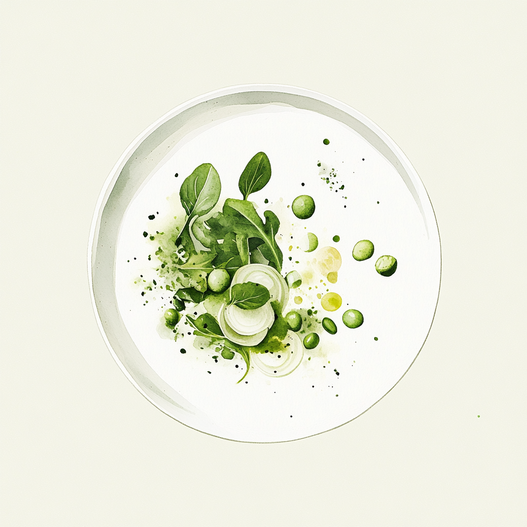 4 - 9E PEA SALAD / FETA / ONIONS / WASABI