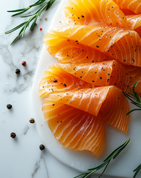 [5870 - 92 / FTK] HAND SLICED SMOKED SALMON - 100g