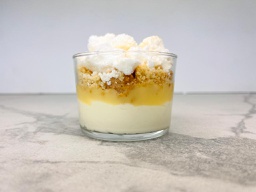 [7975 - 62 / FTK] PAVLOVA WITH LEMON CURD IN GLASS (+ deposit)