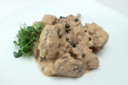 [9428 - 03 / FTK ] DOE STEW / WILD MUSHROOMS / TIERENTEYN MUSTARD 300g (1 pers.)