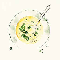 [525404 - 92 / FTK] 4 - 4E CELERIAC VELOUTE AND PARSLEY